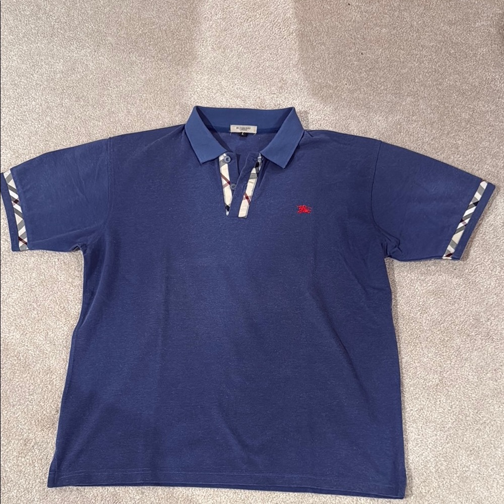 Burberry Blue Polo Shirt
